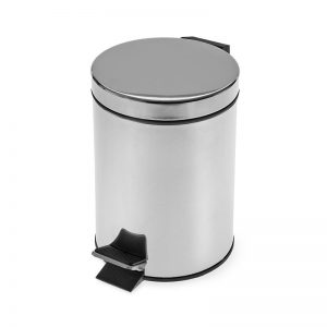 Thùng rác inox đạp chân tròn 7L