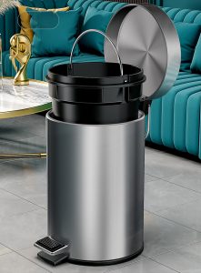 Thùng rác inox đạp chân 12L