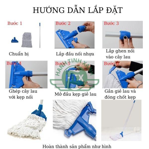 Hướng dẫn lắp đặt cây lau nhà Standard