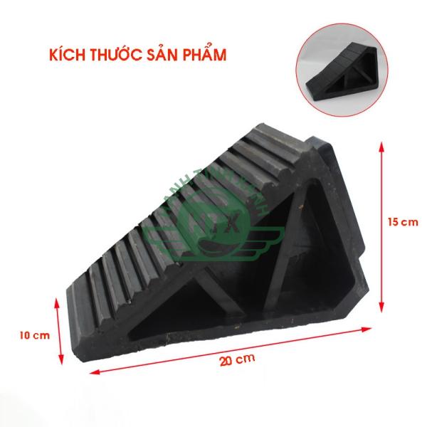 Kích thước sản phẩm cục chặn bánh xe cao su