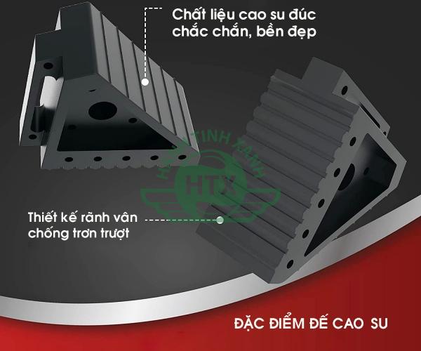 Chất liệu cao su đúc bền đẹp, chịu lực tốt