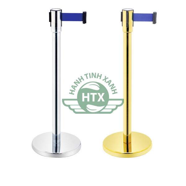 Mẫu cột chắn inox dây căng xanh dài 5m hot nhất hiện nay