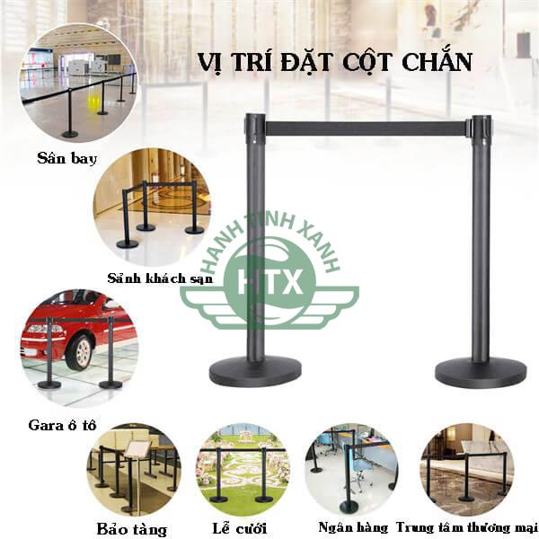 Một số vị trí thích hợp đặt cột chắn sắt phun sơn tĩnh điện