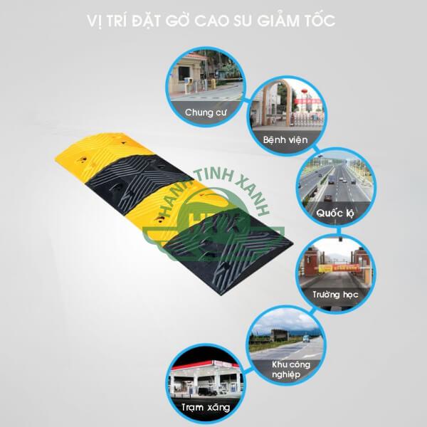 Gờ cao su giảm tốc độ