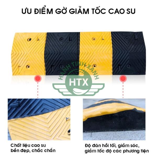 Ưu điểm nổi trội của gờ giảm tốc cao su