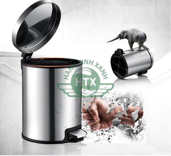 Thùng rác inox đạp chân 7L