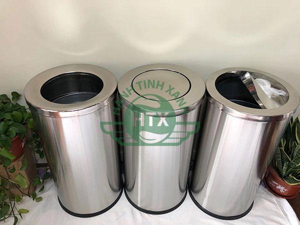 Thùng rác inox nắp lật