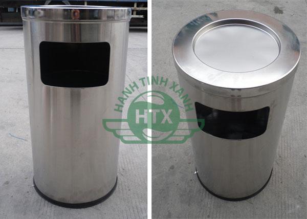 Thùng rác inox trắng văn phòng