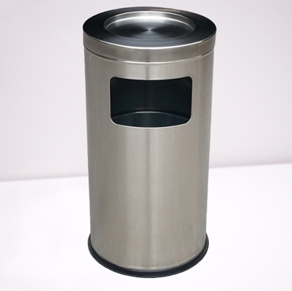 Thùng rác inox trắng văn phòng