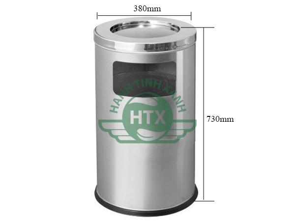 Thùng rác inox trắng văn phòng