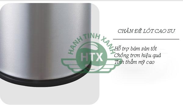 Thùng rác inox tròn nắp lật