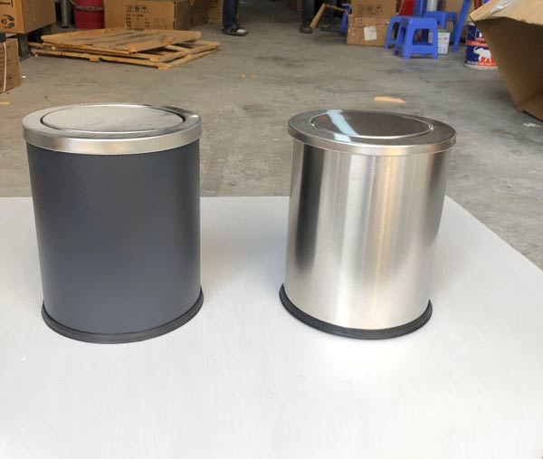 Thùng rác thép sơn tĩnh điện nắp lật