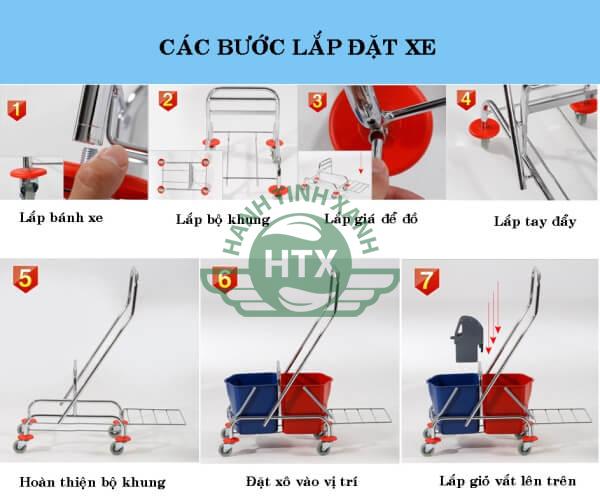 Lắp đặt xe vắt móp inox đơn giản chỉ với 7 thao tác chính