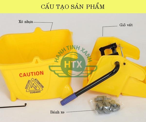 Cấu tạo chính của xe vắt nước đơn 24 lít 