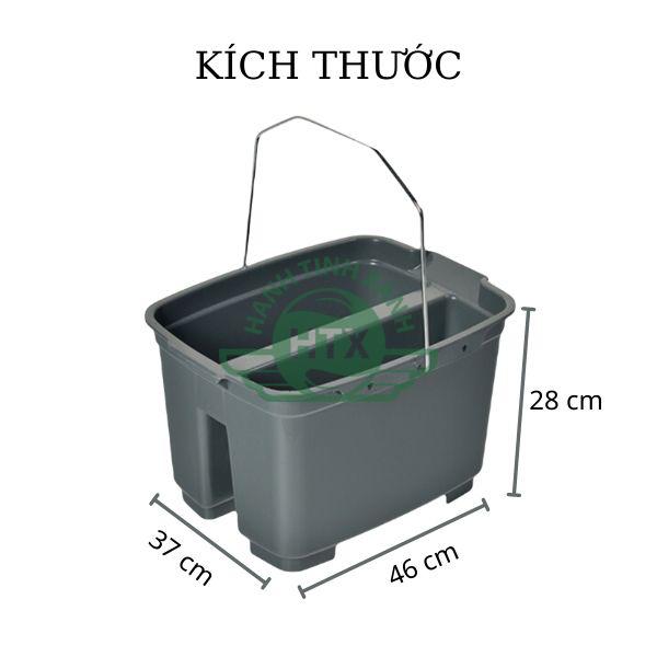 Kích thước xô lau kính chuyên dụng