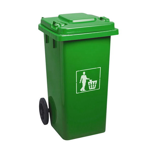 Thùng rác nhựa 240L màu xanh lá cao cấp