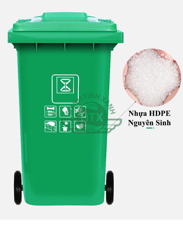 Thùng rác nhựa 240 lít HDPE