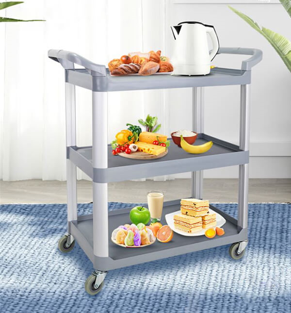 Cũng có thể sử dụng làm xe đẩy thức ăn khi tháo hộp nhựa