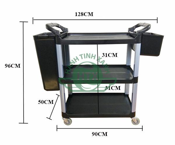 Tìm hiểu kỹ hơn về mẫu xe đẩy phục vụ bàn bằng nhựa