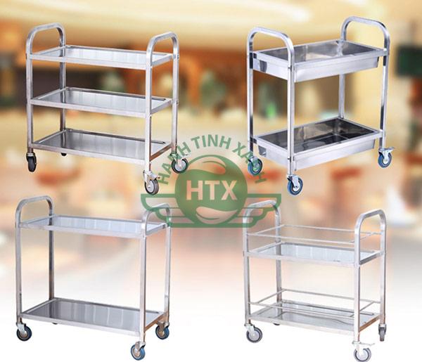 Các mẫu xe đẩy inox chuyên dùng vận chuyển thức ăn