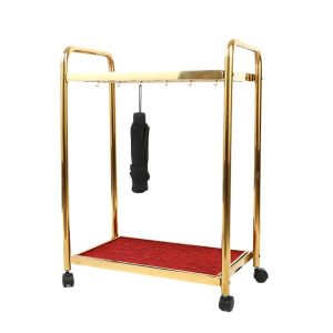 Giá để ô inox mạ vàng 18 đầu cắm