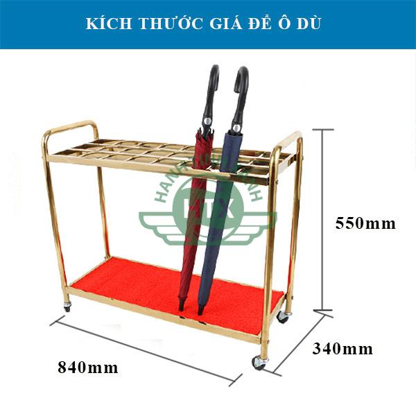 Thông số kích giá kệ để ô dù