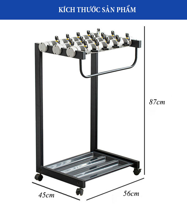 Kích thước kệ treo ô 18 đầu cắm