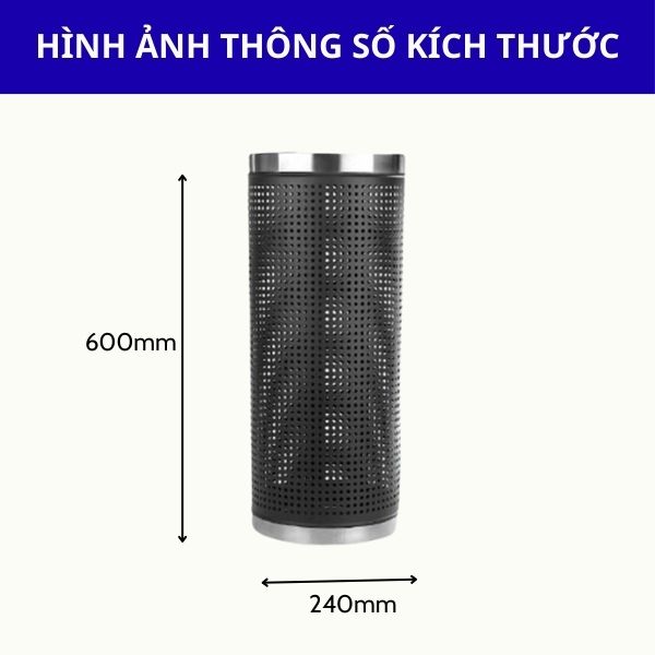 Kích thước sọt để ô dù trụ tròn