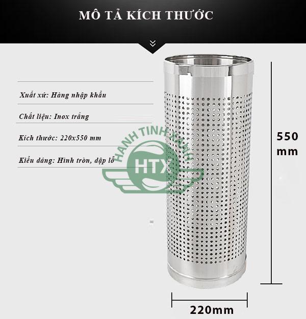 Chi tiết kích thước của sọt cắm ô dù