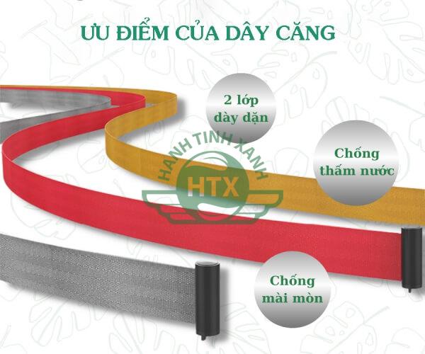 Dây căng chắc chắn, bền đẹp, chống nước tốt