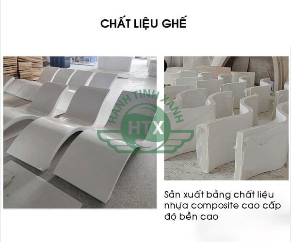 Sản phẩm được làm từ composite cao cấp, chịu nhiệt tốt, bền đẹp