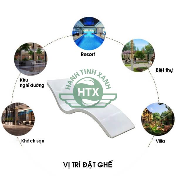 Ghế hồ bơi composite cao cấp