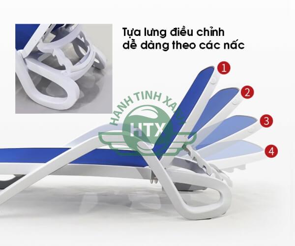 Thiết kế ghế xoay thông minh, tưa lưng có thể điều chỉnh phù hợp