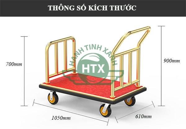 Chi tiết kích thước xe đẩy chuyên chở hành lý