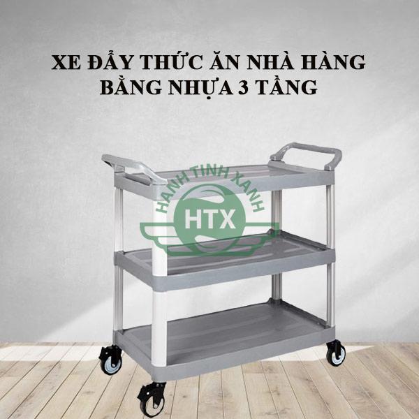 Mẫu xe đẩy 3 tầng nhựa tiện dụng