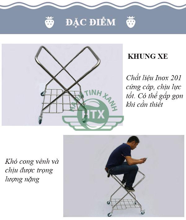 Các đặc điểm nổi bật của xe đẩy giặt ủi