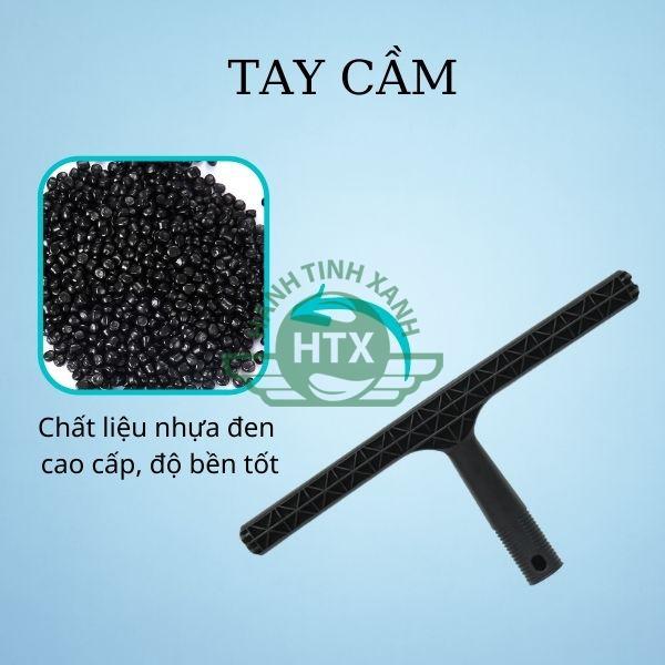 Tay cầm lau kính được làm từ nhựa đen độ bền cao