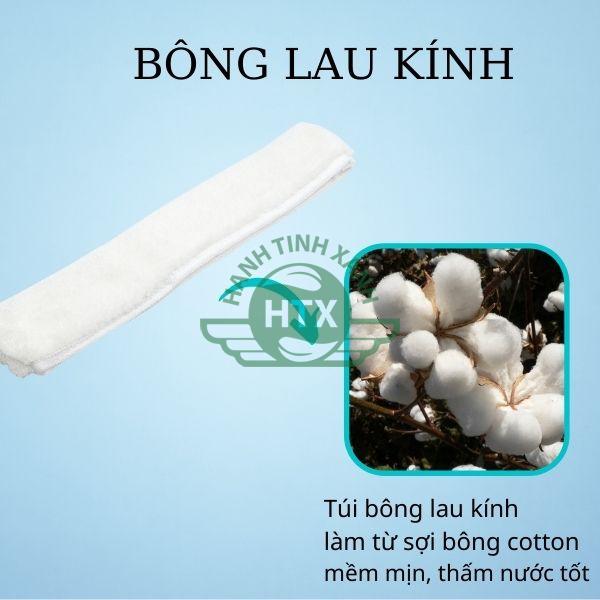 Bông lau kính sợi bông cotton cao cấp, thấm nước nhanh