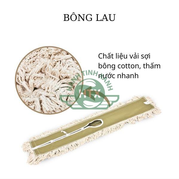 Bông lau sàn khô được sản xuất từ chất liệu vải sợi bông cotton cao cấp