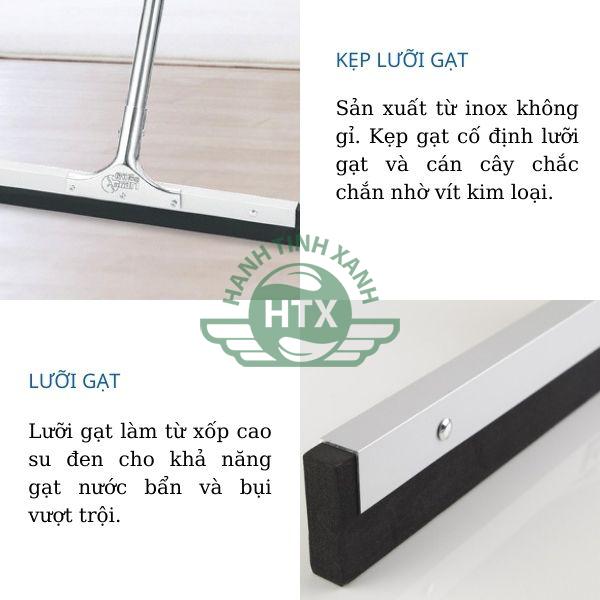 Bộ gạt sàn nhà công nghiệp lưỡi cao su cho khả năng làm sạch vượt trội