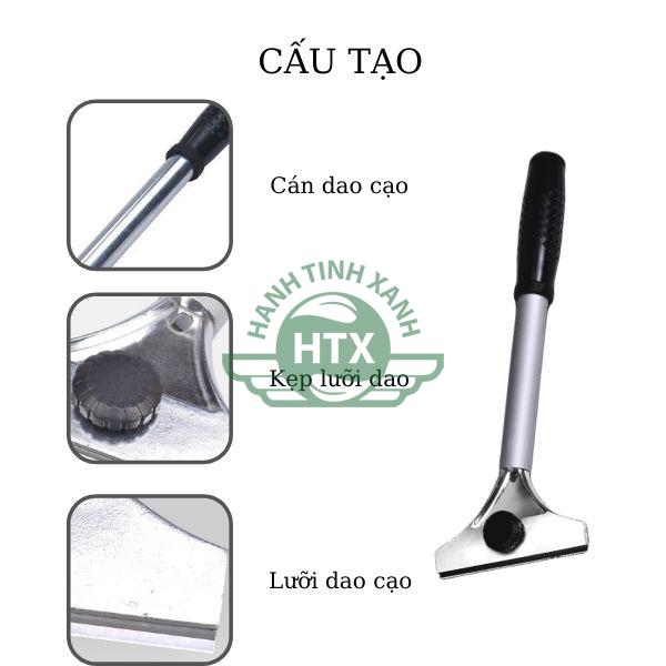 Cấu tạo chính của dao cạo sàn nhà bằng inox