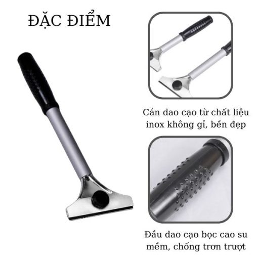 Dao cạo sàn cán inox lưỡi thép không gỉ, chất lượng cao, giá rẻ