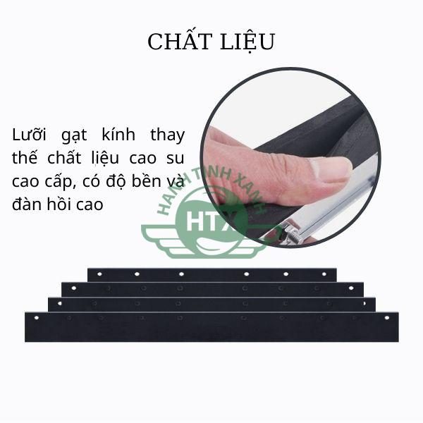 Chất liệu lưỡi gạt kính bằng cao su cao cấp