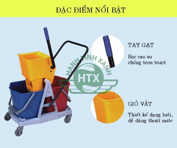 Đặc điểm của xe vắt móp đôi 46L 