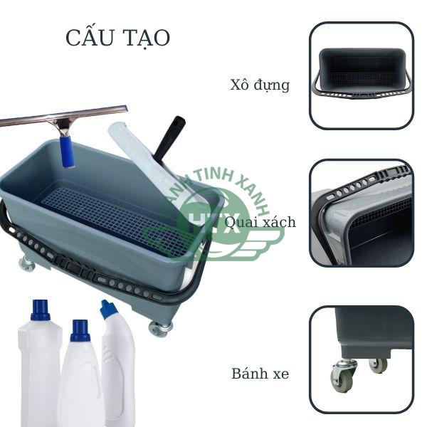 Cấu tạo cơ bản của xô lau kính 