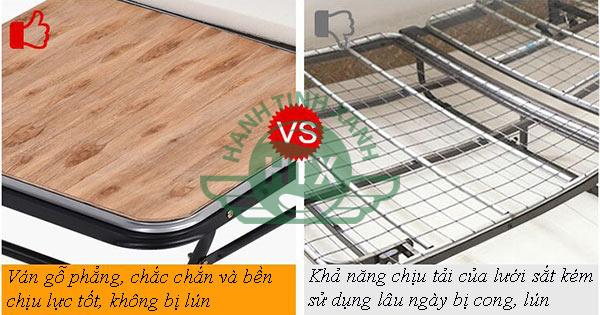 Điểm khác biệt của giường gấp cao cấp và hàng rẻ