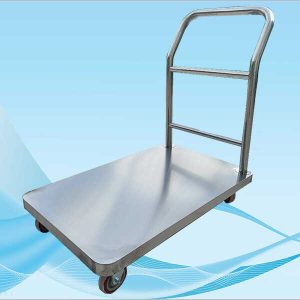 Xe đẩy hàng 4 bánh inox