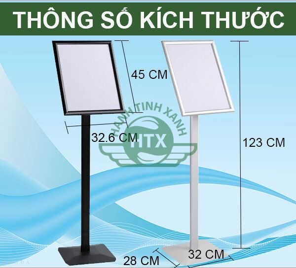 Kích thước bảng thông báo