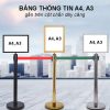 Mẫu bảng thông tin phù hợp với cột chắn dây kéo