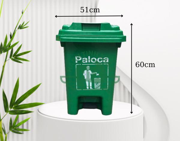 Kích thước thùng rác nhựa 60L